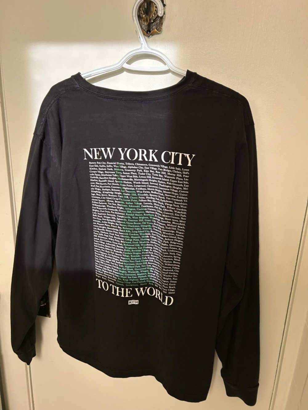 Kith Black Long Sleeve Graphic Tee Size M